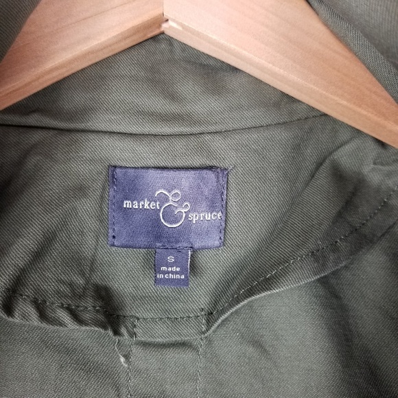 SOLD! Market & Spruce | Green Utility Jacket - Picture 3 of 4